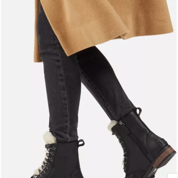 Sorel Emelie Black and White Cozy Boots - Picture 10 of 12